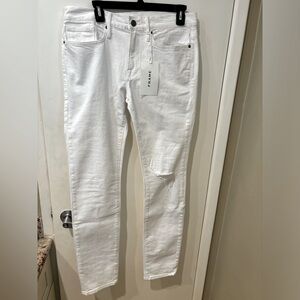 Brand NWT FRAME L’HOMME SKINNY 5-Pocket Denim Jeans - White - Men’s 31 - Unworn